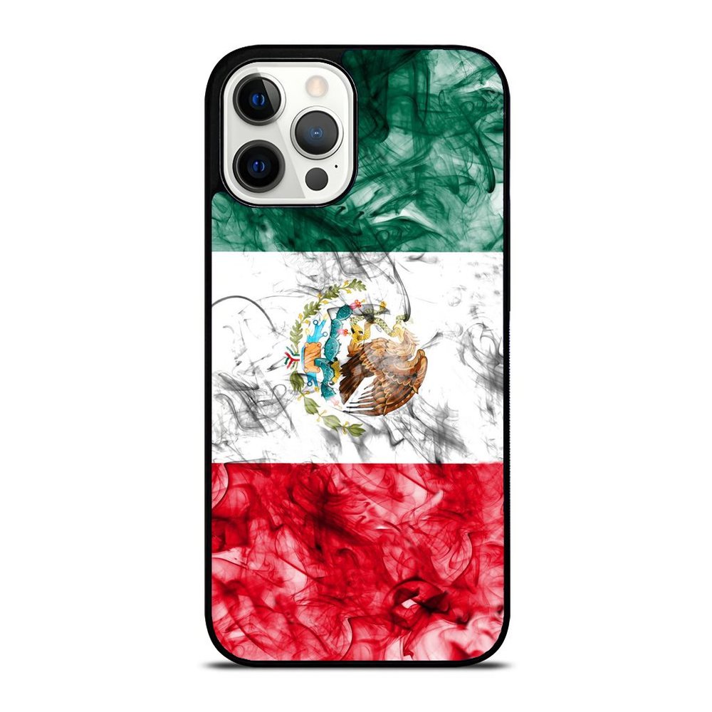Smoky Mexico Flag - Smoke Style Mexican Pride iPhone Case